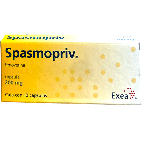 SPASMOPRIV 200 MG CAPS 12
