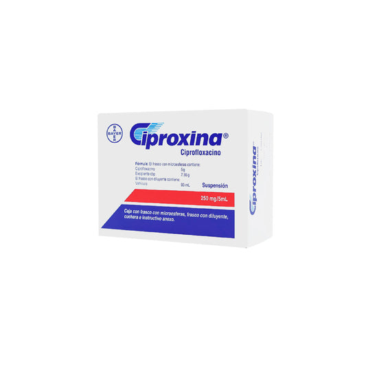 CIPROXINA 250 MG SUSP 100 ML