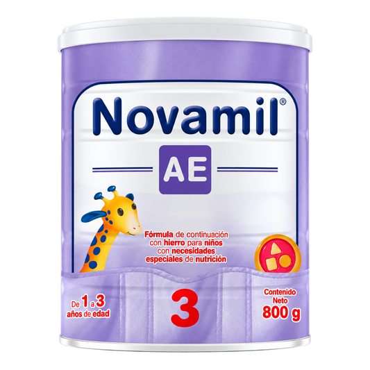 NOVAMIL AE 3 F LACTEA 800G — fondo transparente, formato 1:1