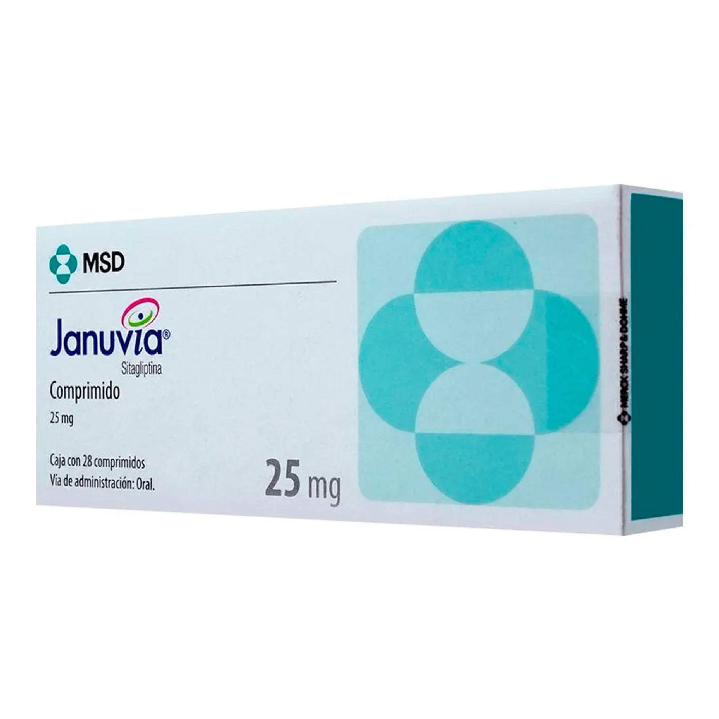 JANUVIA 25 MG CPR RECUB 28