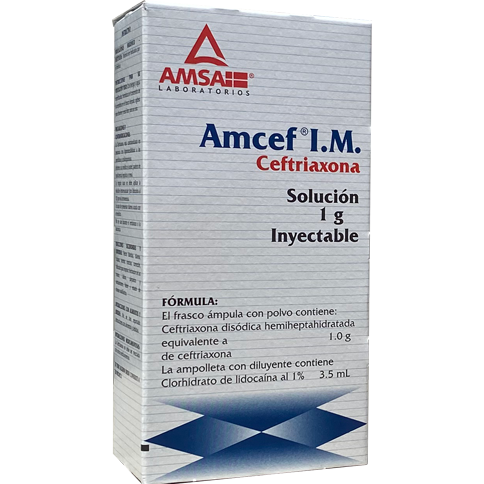 CEFTRIAXONA AMCEF 1G IM – Farmacias Popular El Molinito