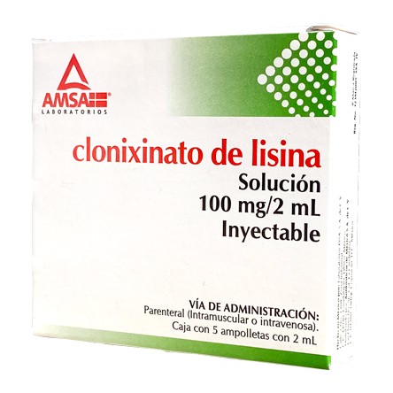 CLONIXINATO DE LISINA 100MG 2ML AMSA