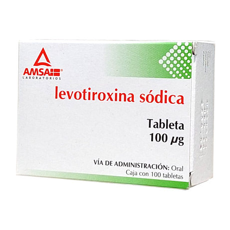 Levotiroxina Sodica 100 MCG TAB 100 AMSA