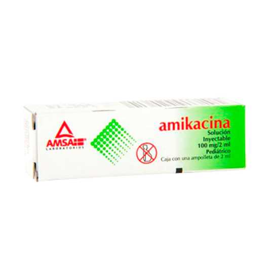 AMIKACINA 100MG SOL INY AMP2ML