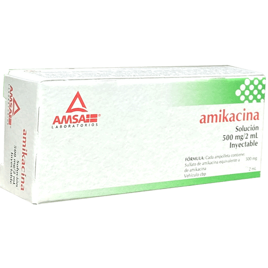 AMIKACINA IM 500MG AMP 2X2ML AMSA