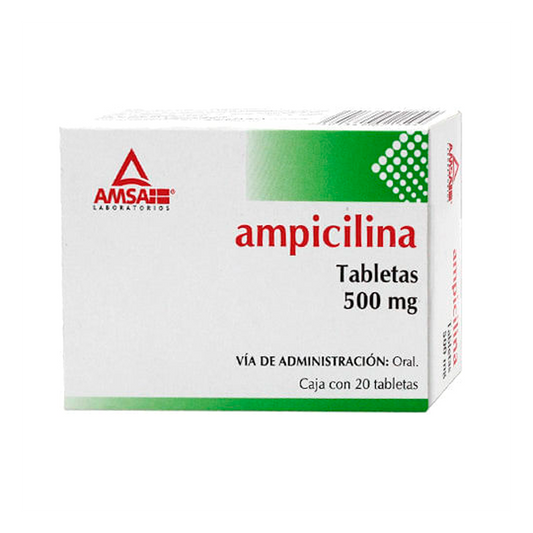 AMPICILINA 500MG TAB C20 AMSA