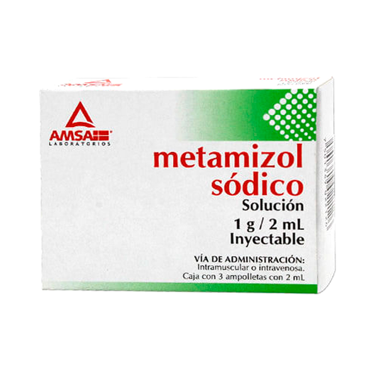 METAMIZOL 1G S INY 2MLC 3 AMSA LGEN