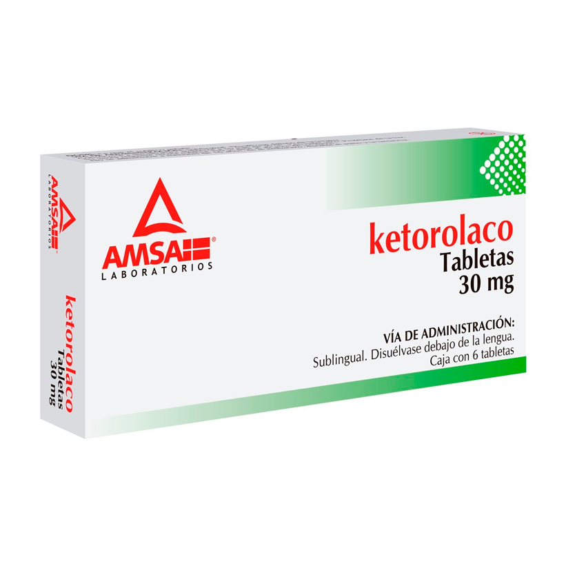 KETOROLACO SUB 30MG TAB6 AMS LGEN