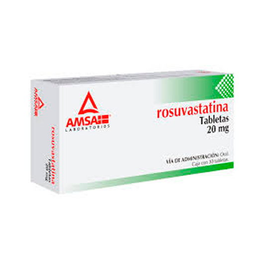 ROSUVASTATINA 20MG TAB C30  AMSA