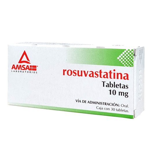 ROSUVASTATINA 10MG TAB 30 AMSA