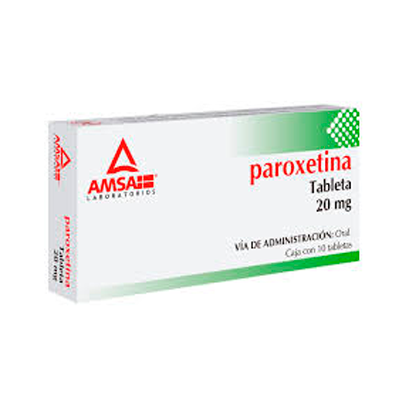 PAROXETINA 20MG TAB 10 AMSA LGEN