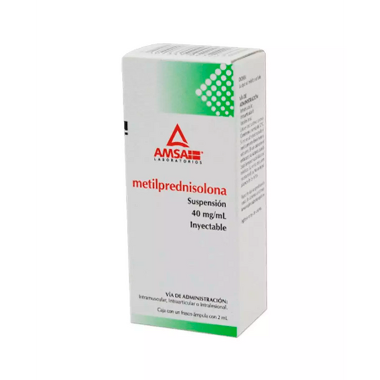 METILPREDNISOLONA SOL INYECTABLE 40MG C1 AMSA