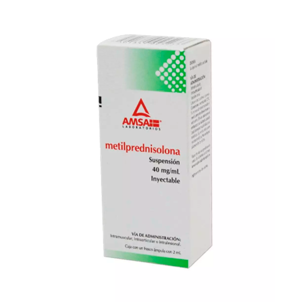 METILPREDNISOLONA SOL INYECTABLE 40MG C1 AMSA – Farmacias Popular El ...