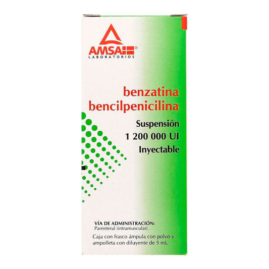BENZATINA BENCILPENICILINA 1 200 FA 5ML AMSA