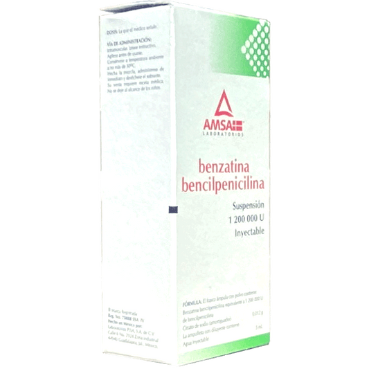 BENZATINA BENCILPENICILINA   1 200 FA 5ML AMSA