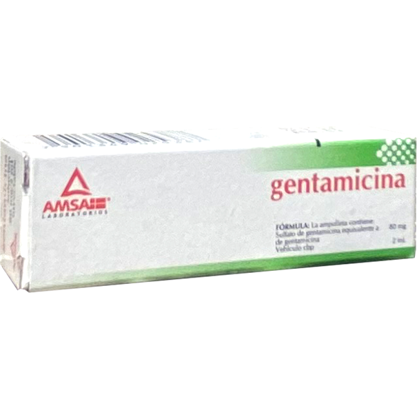 GENTAMICINA 80MG INY 2ML AMSA