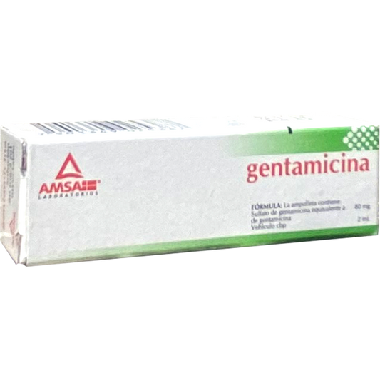 GENTAMICINA 80MG INY 2ML AMSA