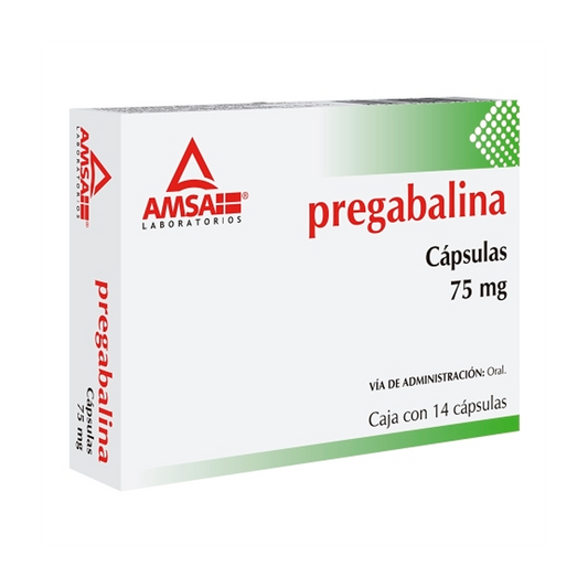 PREGABALINA 75 MG 14 CAPS AMSA