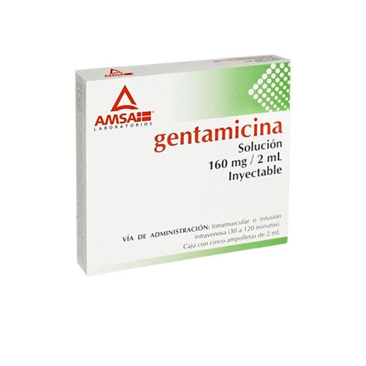 GENTAMICINA A5 2ML 160MG AMSA