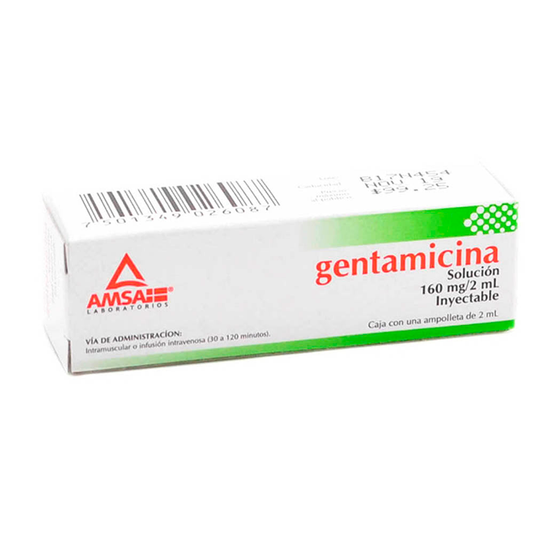 GENTAMICINA 160MG 2ML SOL INY