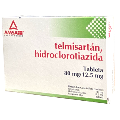 TELMISARTAN HIDRO 80 12 5MG 28TAB AMSA