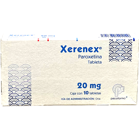 XERENEX 20 MG TAB 10 Paroxetina