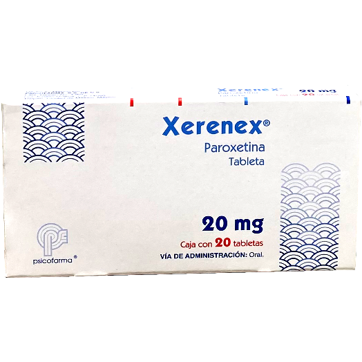 XERENEX 20 MG TAB 20 Paroxetina