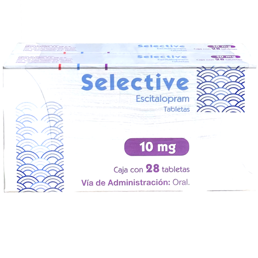 SELECTIVE 10 MG TAB 28 1 MAS 1 Escitalopram