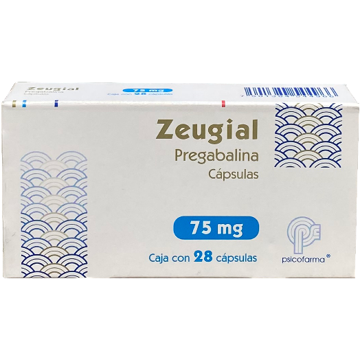 ZEUGIAL 75 MG CAPS 28 Pregabalina
