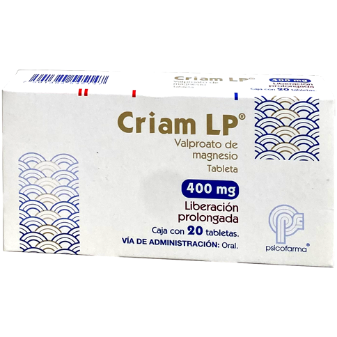 CRIAM 400 MG LIB PROL TAB 20