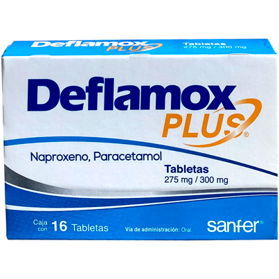 DEFLAMOX PLUS 275 300 MG TAB 16