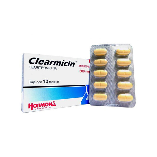 CLEARMICIN 500MG TAB 10 - 7501385494666