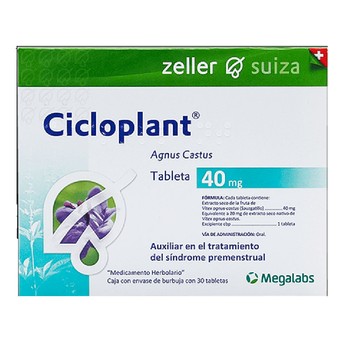 CICLOPLANT AGNUS CASTUS 40MG C 30 TAB