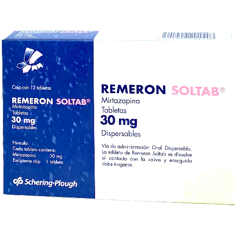 REMERON SOLTAB 30 MG TAB DISP 12