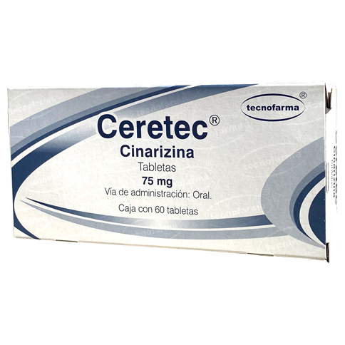 CINARIZINA CERETEC T 60 75MG