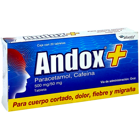 ANDOX T 500 50 MG 20 TAB