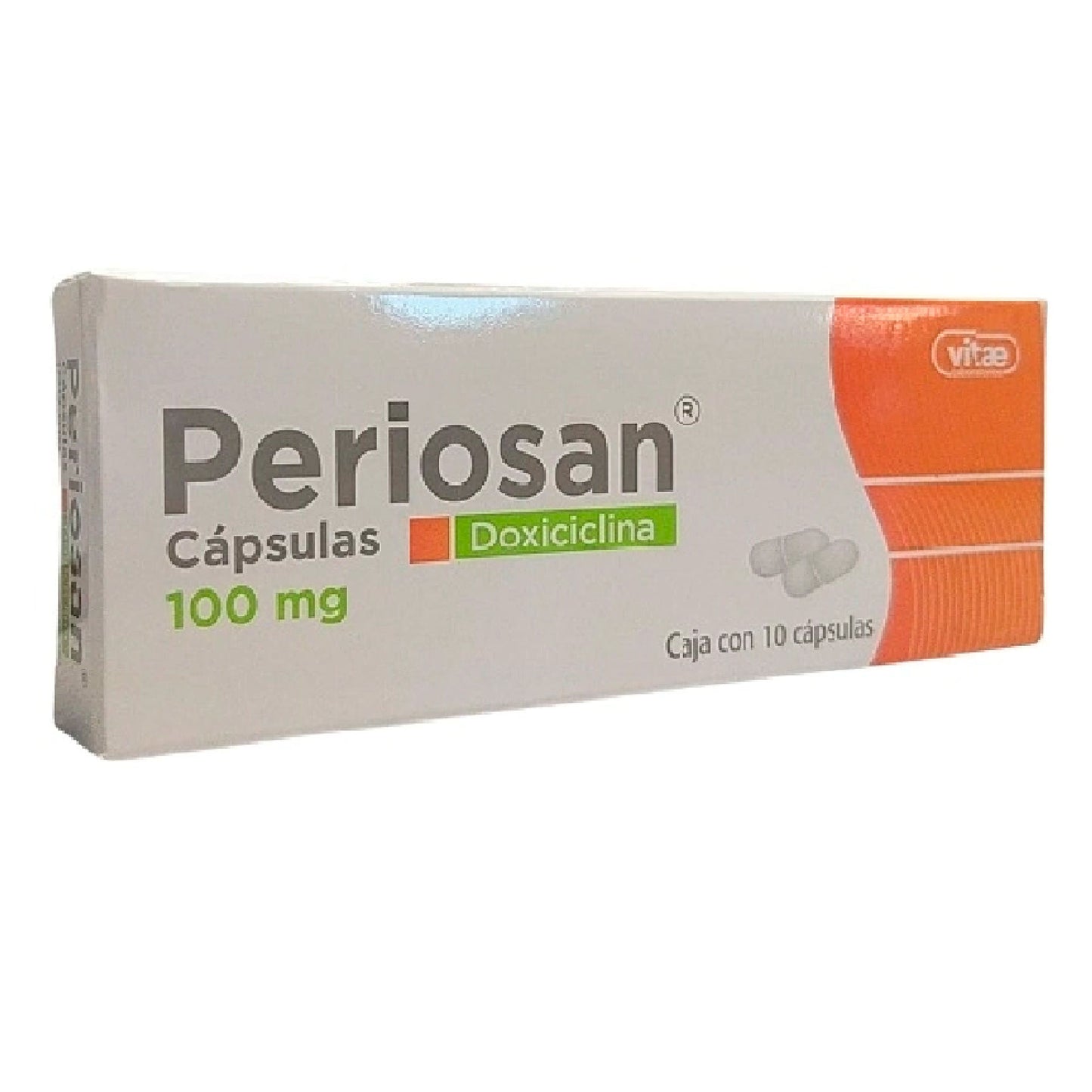 DOXICICLINA PERIOSAN 100MG C 10 CAPS VITAE