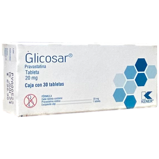 GLICOSAR  20MG C 30 TAB Pravastatina