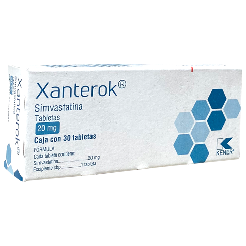 SIMVASTATINA 20MG TAB30 XANTEROK