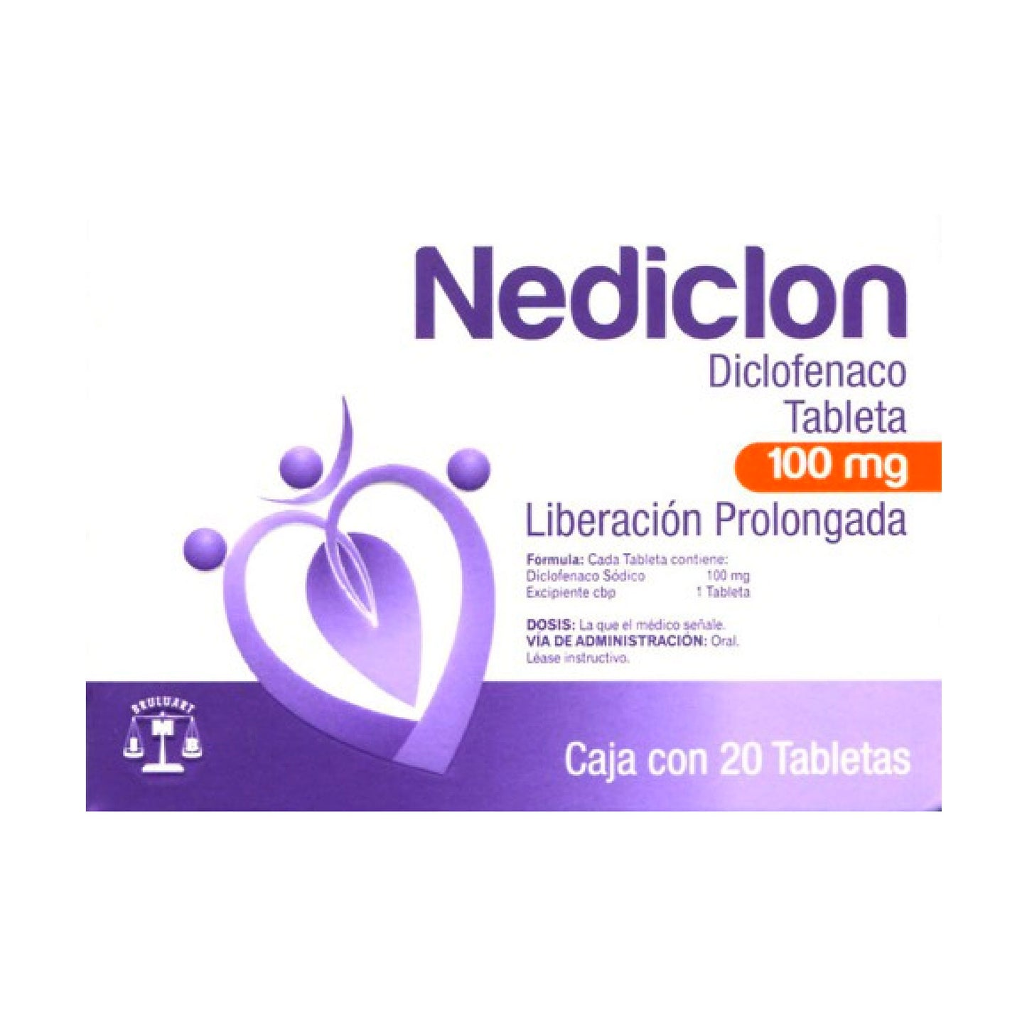 DICLOFENACO NEDICLON  LP 100MG TAB 20