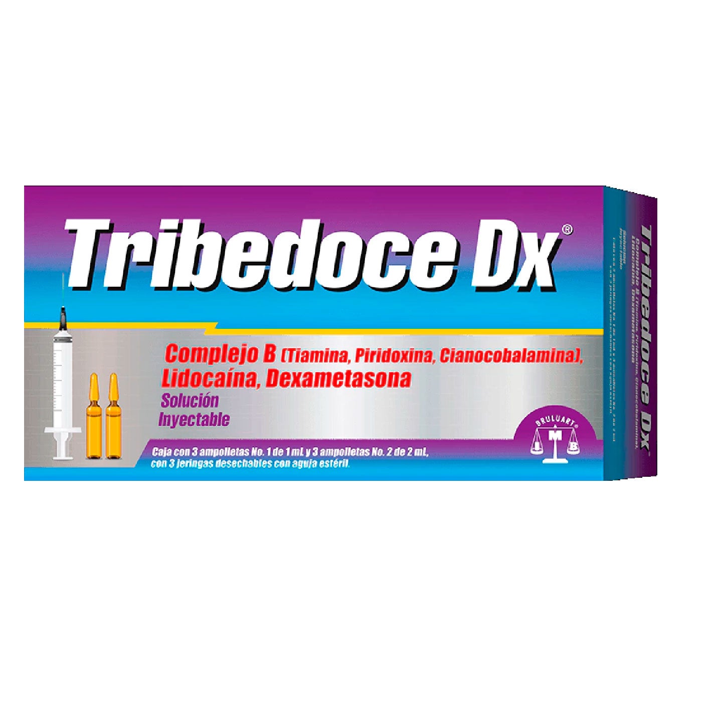 VITAMINA COMPLEJO B 12 CON DEXAMETASONA TRIBEDOCE DX SOL INY 3 AMP