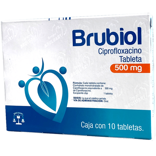 BRUBIOL 500 MG C 10 TAB Ciprofloxacino