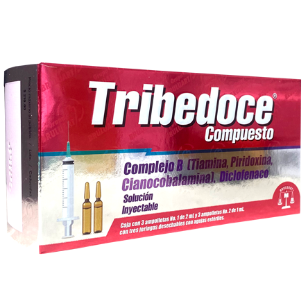 TRIBEDOCE CMTO AMP C 3 Cianocobalamina Piridoxina Tiamin