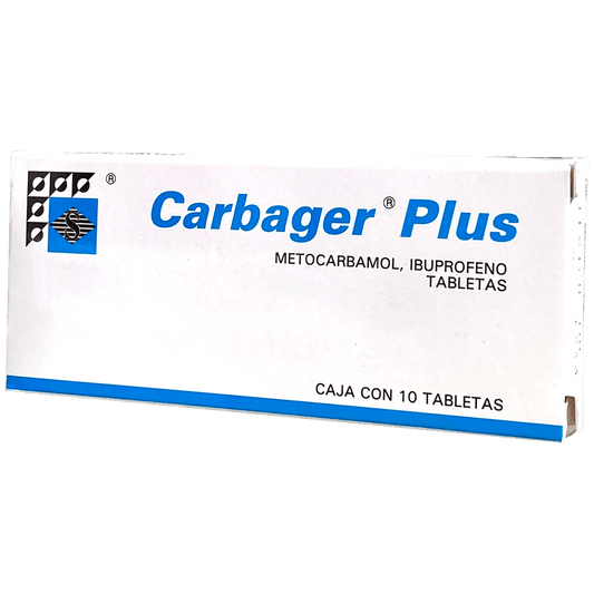 CARBAGER PLUS T 10 Ibuprofeno Metocarbamol