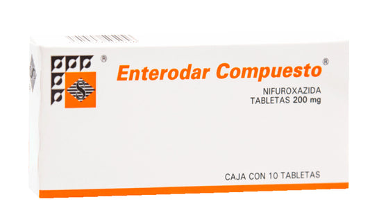 NIFUROXAZIDA ENTERODAR COMP 200 MG TAB 10