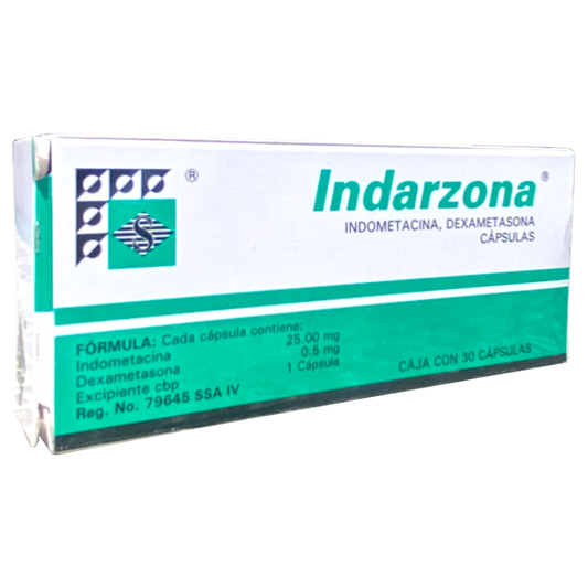 INDARZONA CAP 30 25MG 0 5MG Dexametasona Indometacina