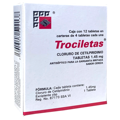 TROCILETAS T 12 CZA Cetilpiridinio