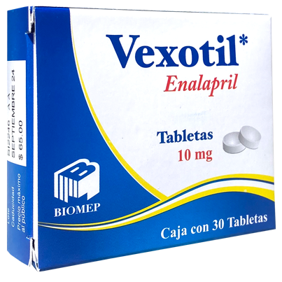 VEXOTIL 10 MG C 30 TAB Enalapril