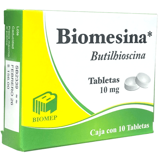 BIOMESINA C 10 TAB 10 MG Butilhioscina