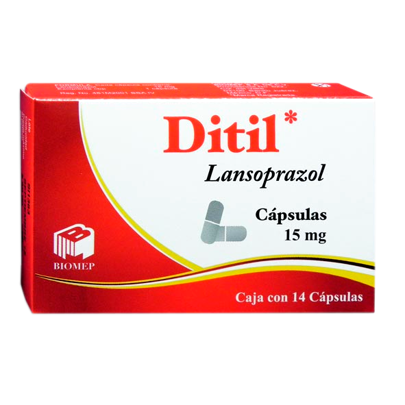 LANSOPRAZOL DITIL 15 MG CAPS 14
